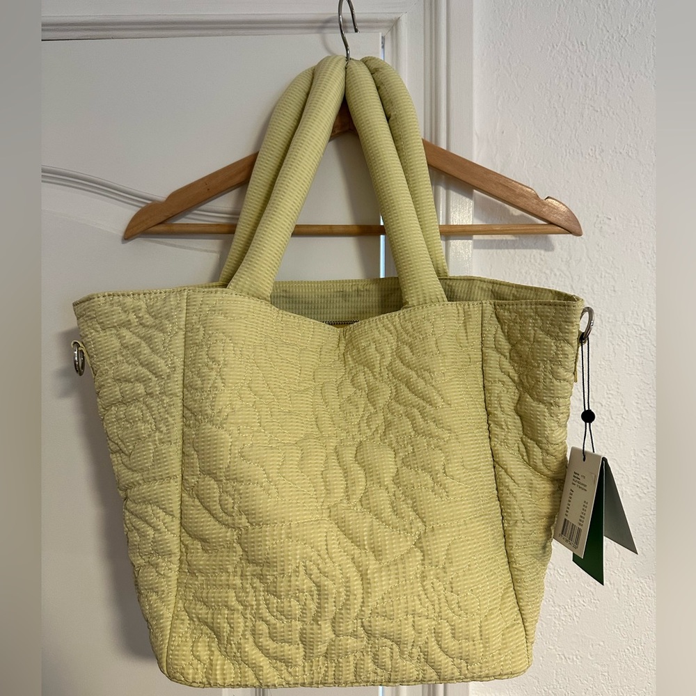 HVISK Yellow Quilted Tote